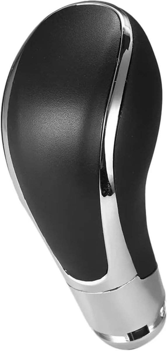 Versnellingspookknop - Schakelpook Hoofd - Auto Rijervaring - Ergonomisch R-ontwerp - Standaard Maat - Zwart Zilver — afbeelding 5