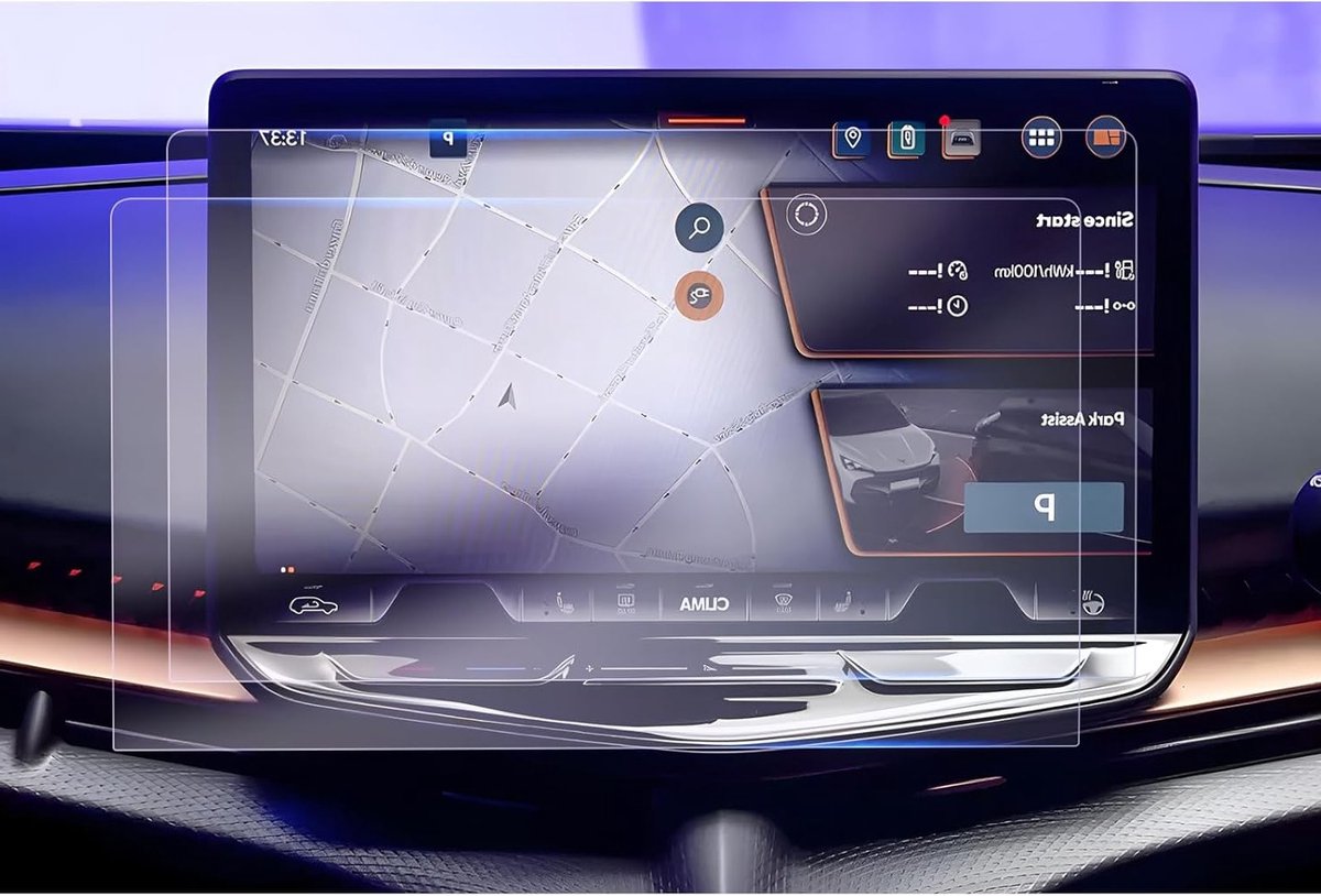 Navigatiebeschermfilm voor Cupra Tavascan 2025-2026 - Nano Screen Protector voor 15 Inch Touchscreen, Schokbestendig en Krasbestendig 6H