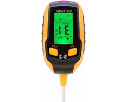 Bodemtestkit, Bodemtester PH/Vocht/Zonlicht/Temp Multifunctionele bodemmeter Hoge nauwkeurigheidssensor for buiten voor tuinieren, gazon, landbouw