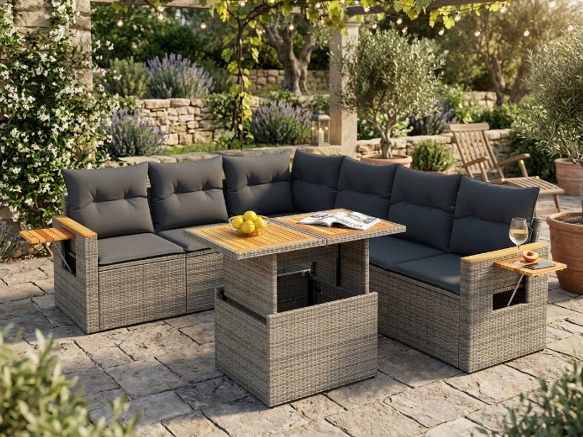 Luxe Loungeset – Weerbestendig – Grijs – Industrohome