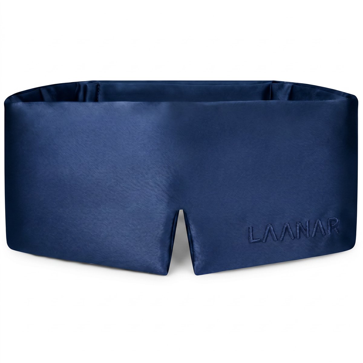 LAANAR® Zijden Slaapmasker - 6A Moerbei Zijde (Mulberry Silk, 16 Momme) - Premium Verduisterend Eye Mask - Voor Vrouwen & Mannen - Tegen Wallen & Rimpels - Blauw