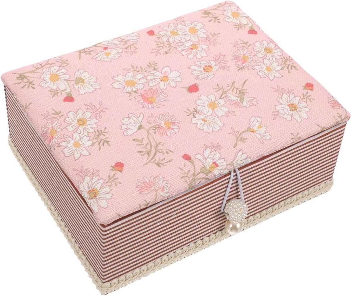 Naai Speldendoos - Naaiset Opberger - Handwerken Organiseren - Met Deksel - 19 x 14.5 x 7.5 cm - Meerdere Kleuren