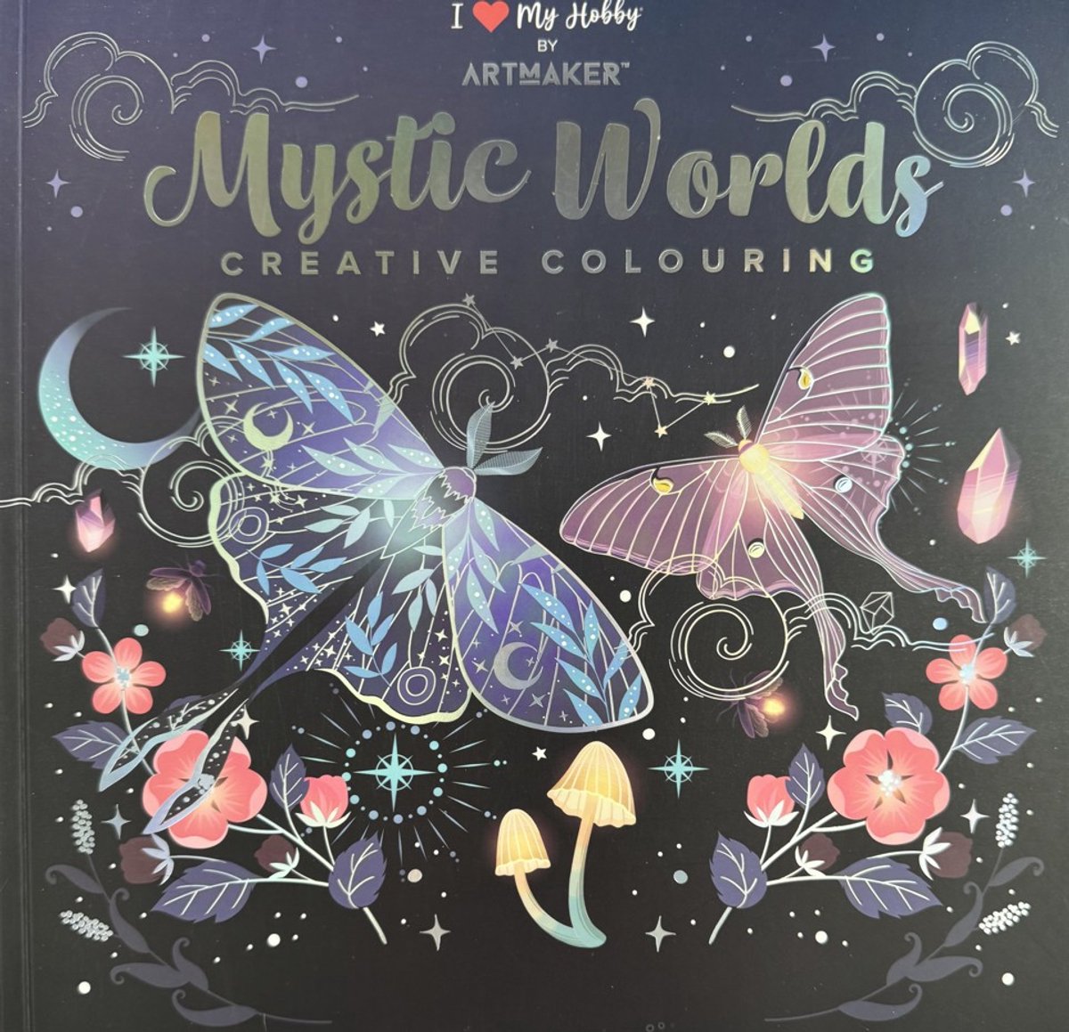 ArtMaker - I Love My Hobby - Mystic Worlds Creative Colouring - Fantasy Kleurboek voor Volwassenen - 48 Pagina's Mindfulness en Ontspanning