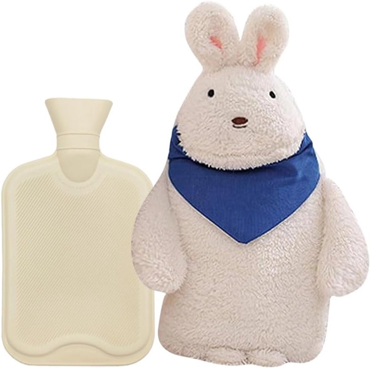Dierenwarmwaterkruik met Pluche Hoes, Ideaal voor Kinderen en Volwassenen, Comfortabele Wa