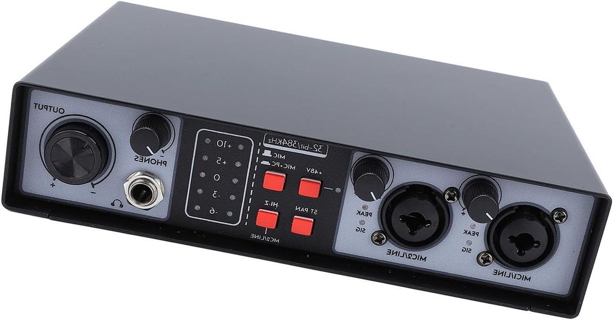 Geluidsmixconsole - Digitale Mixer - Opnemen Muziek - Ingebouwde Voorversterker - 2 in 2 Out - Metaal