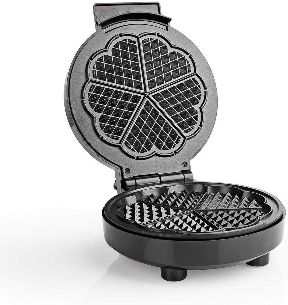 Hartvormige Wafelijzer met Automatische Temperatuurregeling - 19 cm