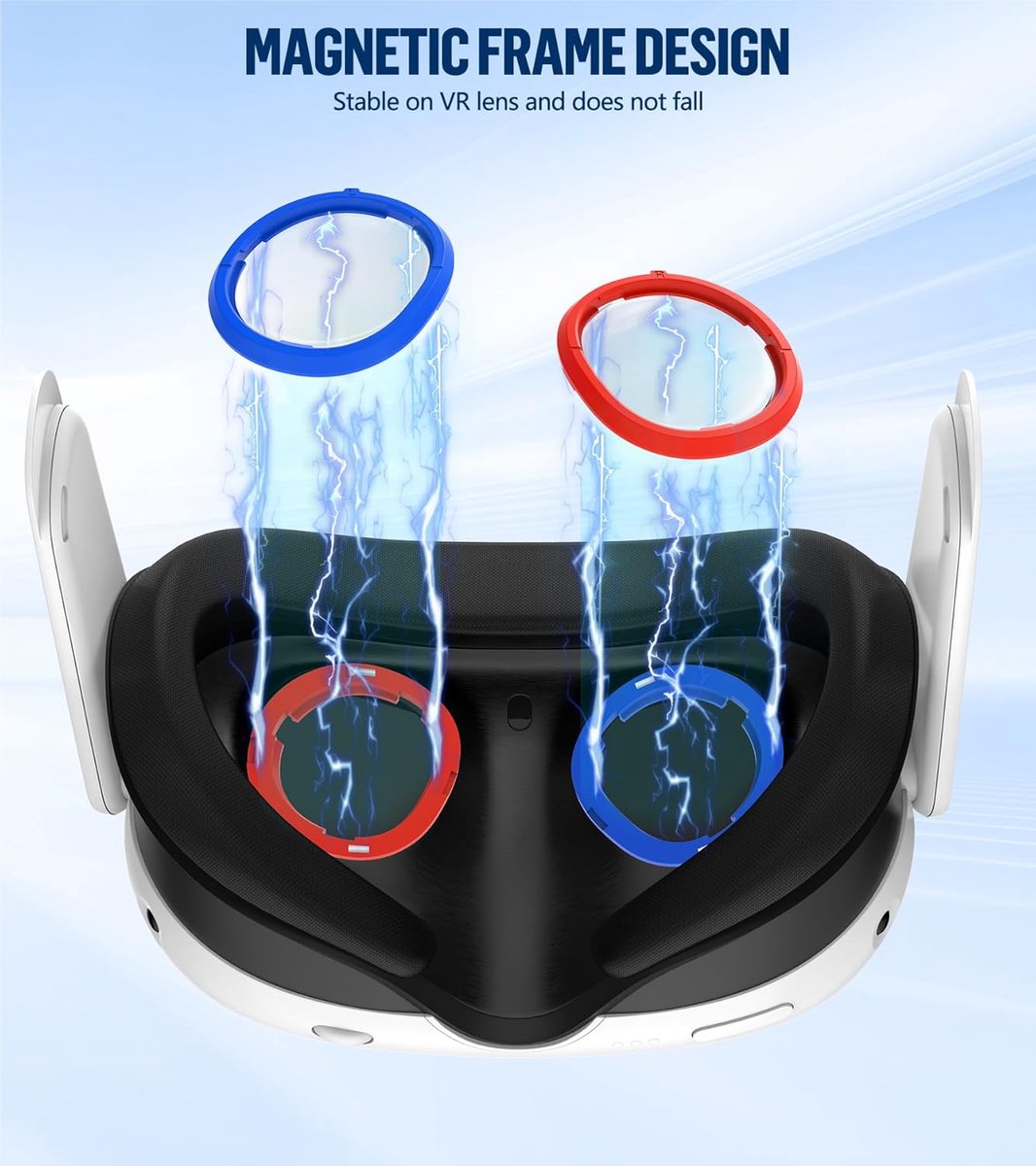 Acer VR Magnetische Frame Bril Spacer voor Oculus/Meta Quest 3, Lenzen Insert Bril Lens Protector Accessoires, Anti Krassen Glas Spacer Bescherming voor Oculus Quest 3 Headset thumbnail 4