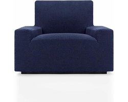 SOFASKINS® Super elastische overtrek, 1-zits, ademend, comfortabel en duurzaam, bankovertrek, eenvoudig aan te brengen, afmetingen (70-110 cm), marineblauw