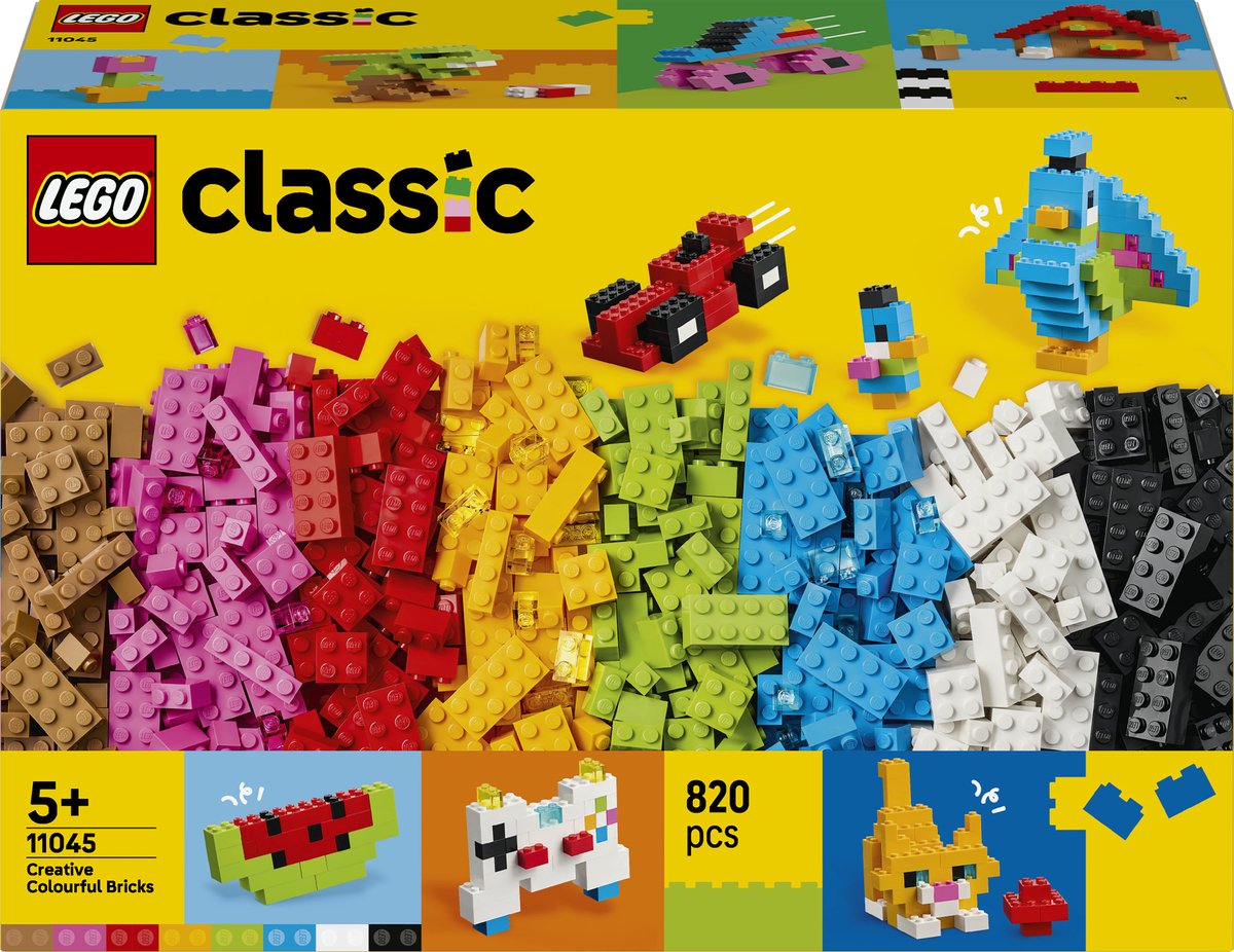 LEGO Classic Kleurrijke Creatieve Stenen Creatief Speelgoed Om te Knutselen voor Kinderen 11045