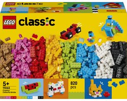 LEGO® Classic Kleurrijke Creatieve Stenen - Educatief STEM-Speelgoed - Bouw Voertuigen, Dieren, Etenswaren, een Gitaar en Meer - Cadeau voor Jongens en Meisjes Vanaf 5 Jaar - 11045