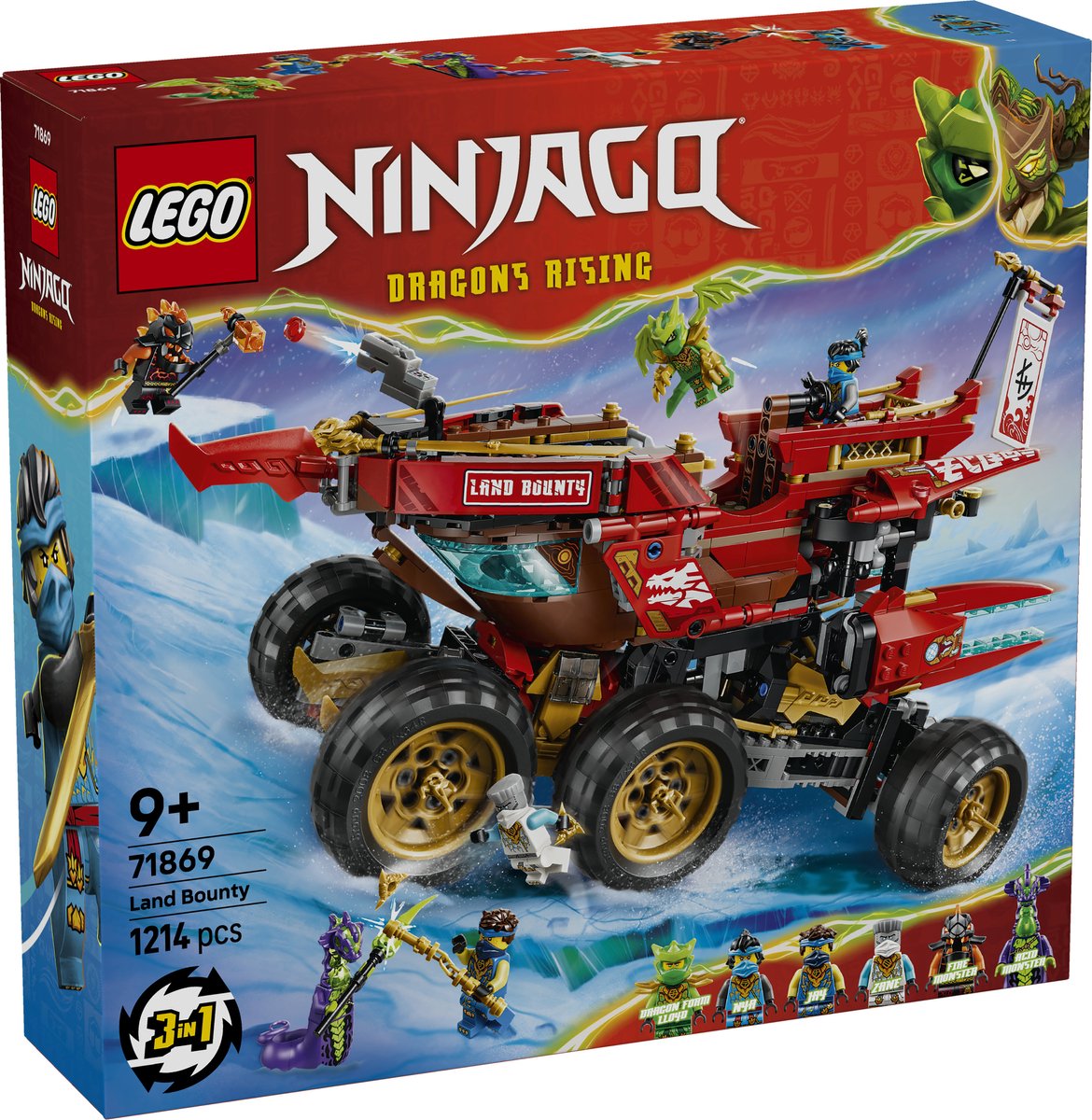 LEGO NINJAGO Land-Bounty Bouwpakket met Truck Speelgoed voor Kinderen 71869 – foto 7