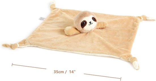 Knuffelige pluche deken - Baby knuffeldier - Baby comfort - Zacht polyester - Baby maat - Giraf luiaard — afbeelding 4