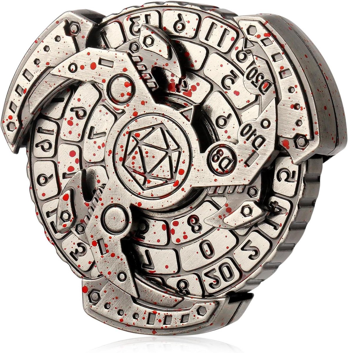 Metalen Dobbelstenen Set - Roulette Dobbelstenen - Tafelspel Spelen - 7 in 1 Ontwerp - 14997 g - Rood