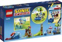 LEGO Sonic de Muis speelgoed: Sonic in bol, op strand, met DJ booth. Inclusief robot, schans, boog, ringen en boxart.