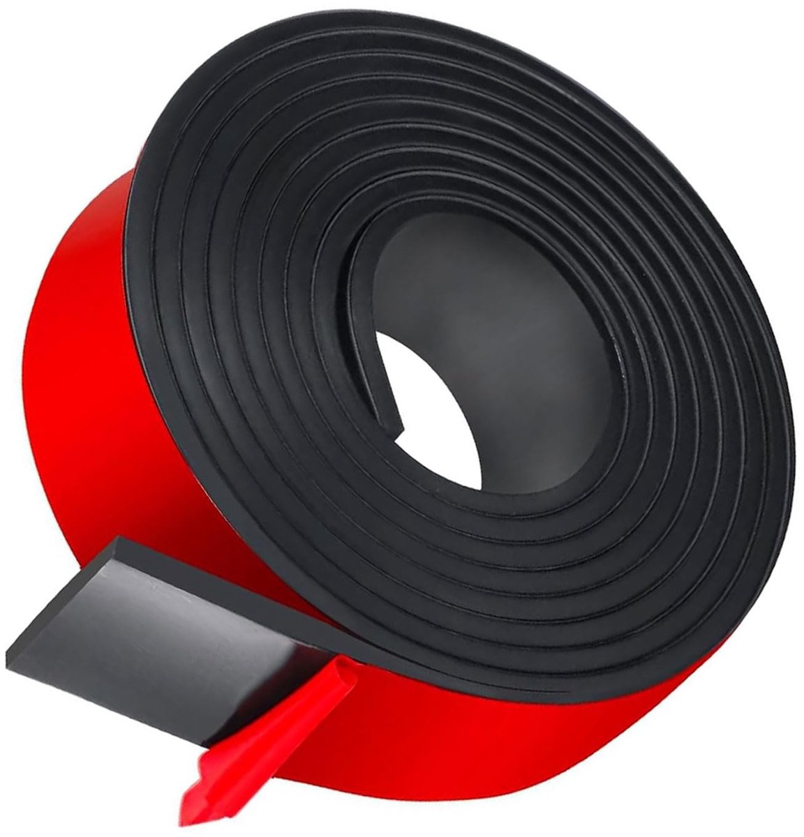 MTTProducts - Rubber Strips - Zelfklevend - Ideaal voor Isolatie - 80mm x 3mm - Vervangingsmateriaal - Geschikt voor Vloerbescherming - Zwart