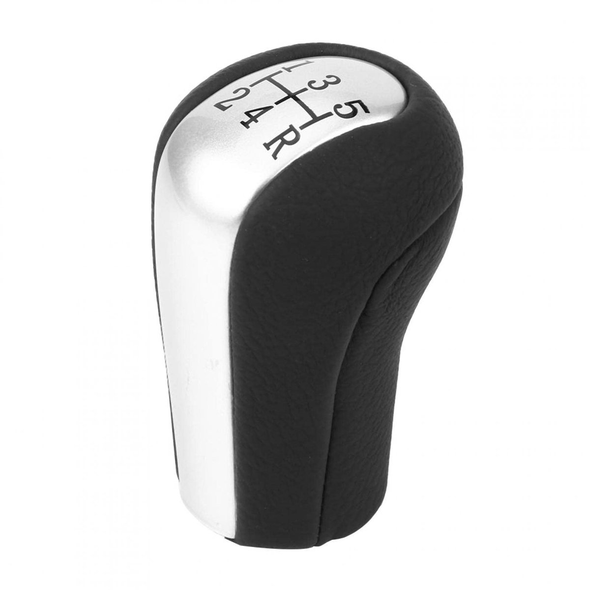 Dailygoods- Versnellingspook Knop - 5 Versnellingen - Zwart Pu Leer