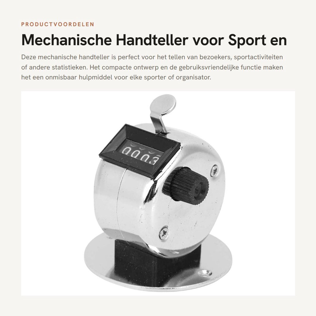 Dailygoods - Mechanische Handteller voor Sport en Fitness