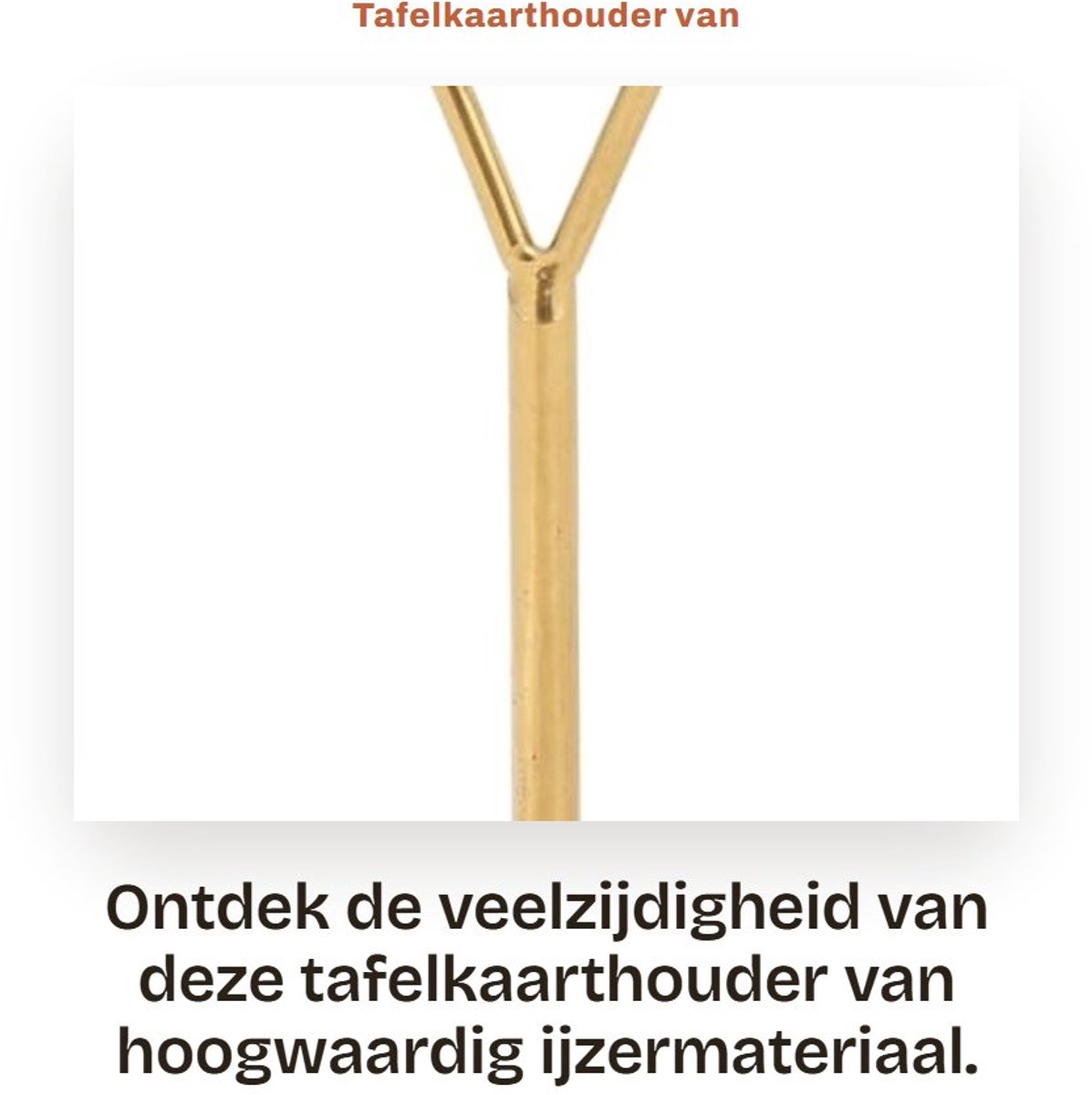 Dailygoods- Tafelkaarthouder Robuust - Menukaarthouder - Fotostandaard - Memo Clip - Kantoornotitieclip - Duurzaam IJzermateriaal - Menuhouder