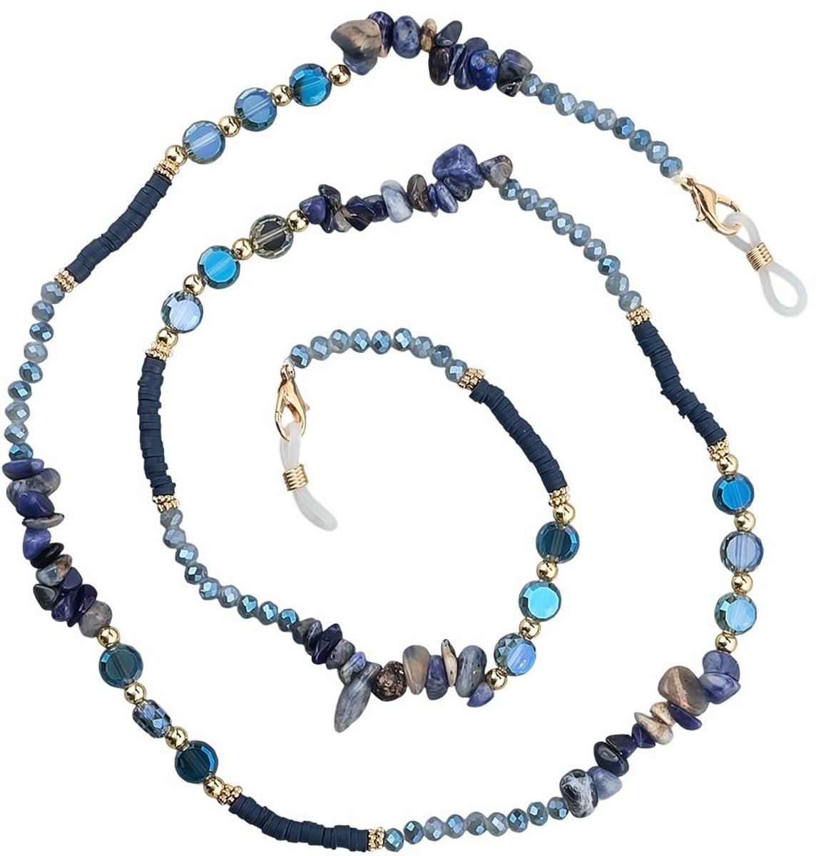 Dailygoods - Kristallen Kralen Brillenketting en Halsketting voor Dames