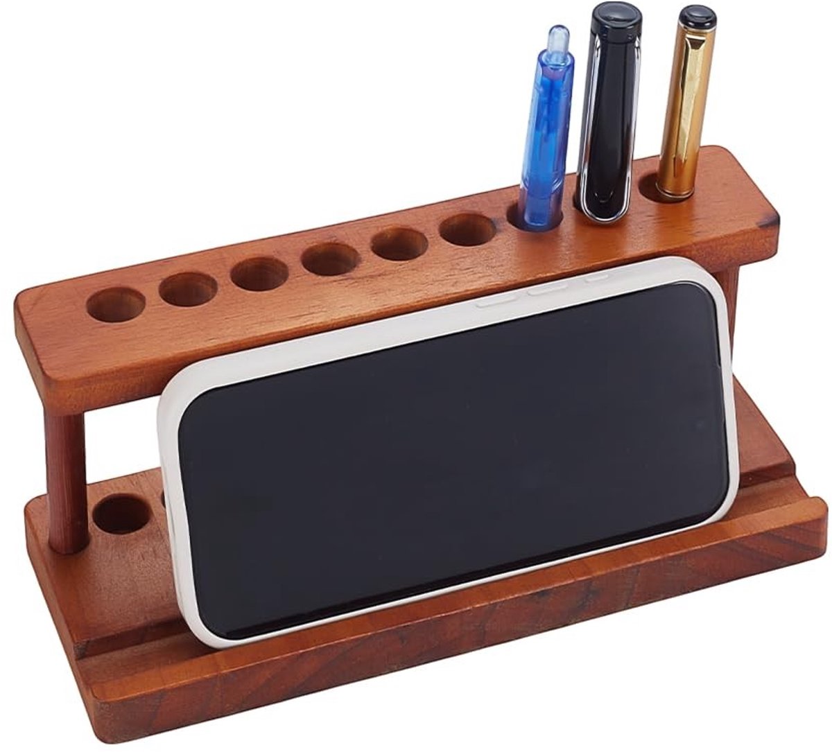 Dailygoods- Potloodhouder 9 Gaten - Bureau Organizer - Houten
