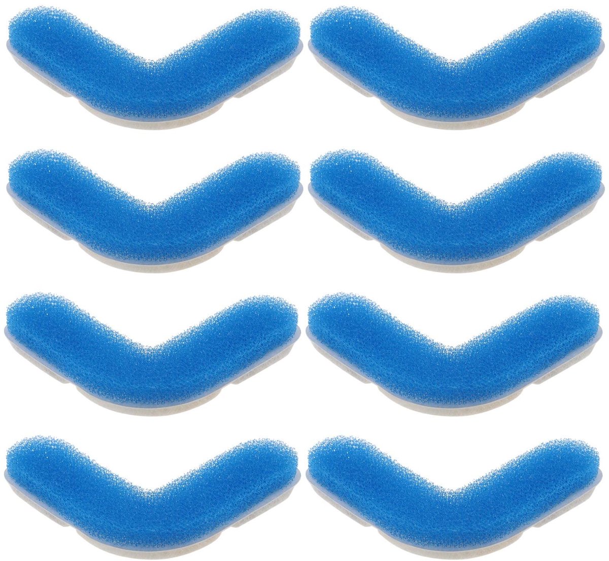Dailygoods- Fonteinfilters 8 Stuks - Vervangende Filters - Spons - 72 oz/2.2L Kat Fontein - Actieve Kool - 8,5 x 8,5 cm - Waterfilters
