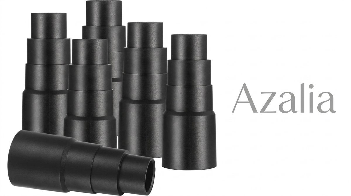 Azalia 6 stuks stofzuigeradapters, zuigreiniger-slangadapter 22-35 mm, stofzuiger zuigslangadapter voor aansluiting op de stofzuigerslang, werkplaatsstofzuiger