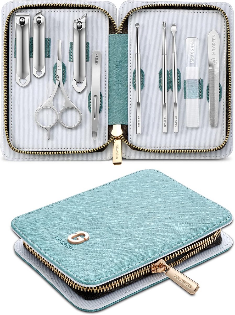 Manicure Set - Nagelverzorging Set - Persoonlijke Verzorging - Complete Set - 17.4 cm - Zilverkleurig
