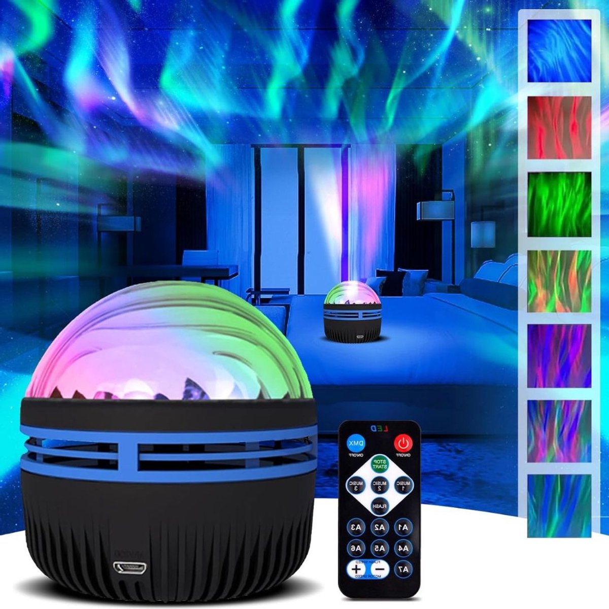 CLVP® Noorderlicht Projector - Galaxy Lamp - Aurora Projector