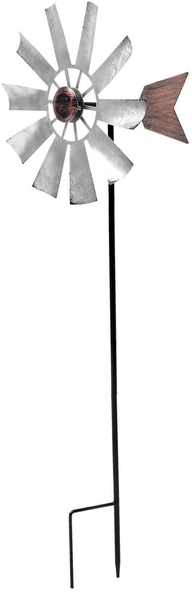 Dailygoods - Grote Draaibare Windmolen - Robuuste Tuindecoratie van Metaal