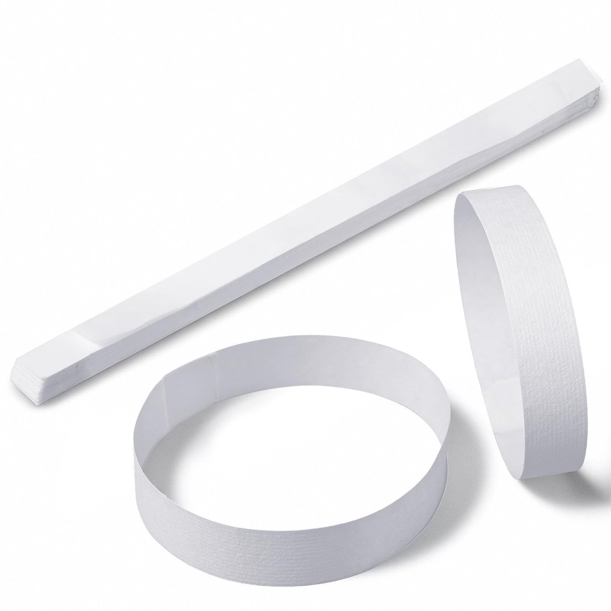 Dailygoods- Bankbiljettenbanden 100 stuks - Witte Geldbanden - Zelfklevende Afdichtingsbanden - Valutabanden - Organisatie voor Banken - Papier Materiaal - Geldbandjes