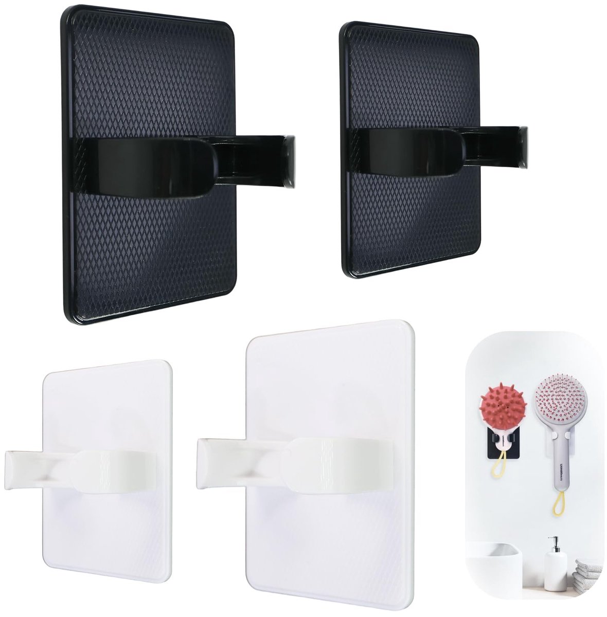 Dailygoods- Kamhouder - Zelfklevend - Wandorganizer - Verstelbaar - Modern design - Duurzaam materiaal - Haaraccessoires