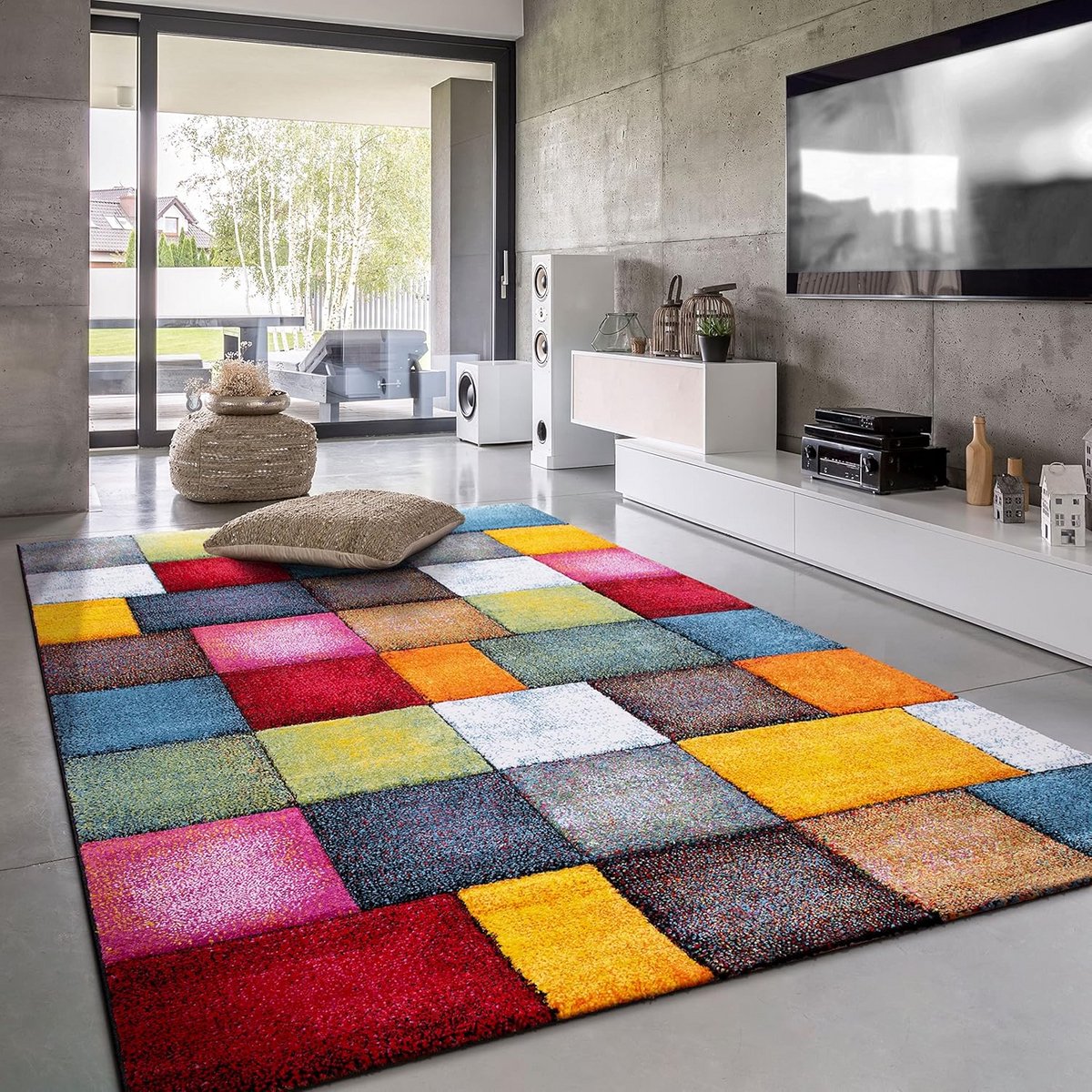 Vloerkleed Modern Patroon - Kortpolig Kleed - Woonkamer Decoratie - Geschikt Voor Vloerver