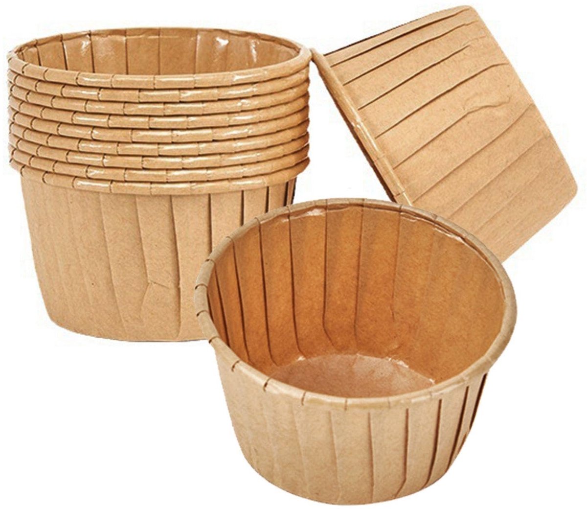 Dailygoods - Cake Mallen - Papieren Cupcake Mallen voor Bakken - 50 Stuks - Mini Mallen voor Bakken - Perfect voor Feestjes - Geschikt voor Taartdecor...