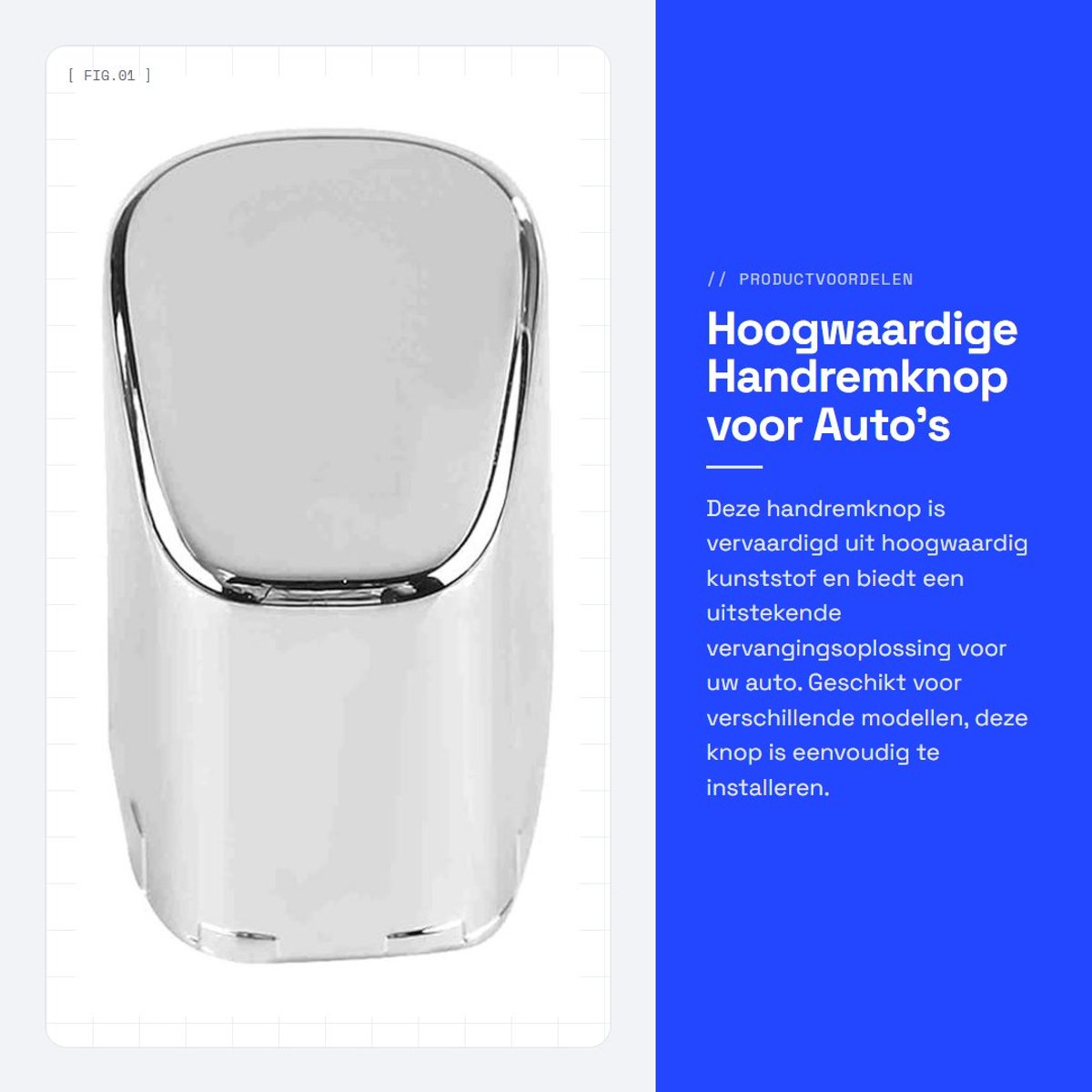 Dailygoods - Hoogwaardige Handremknop voor Auto's