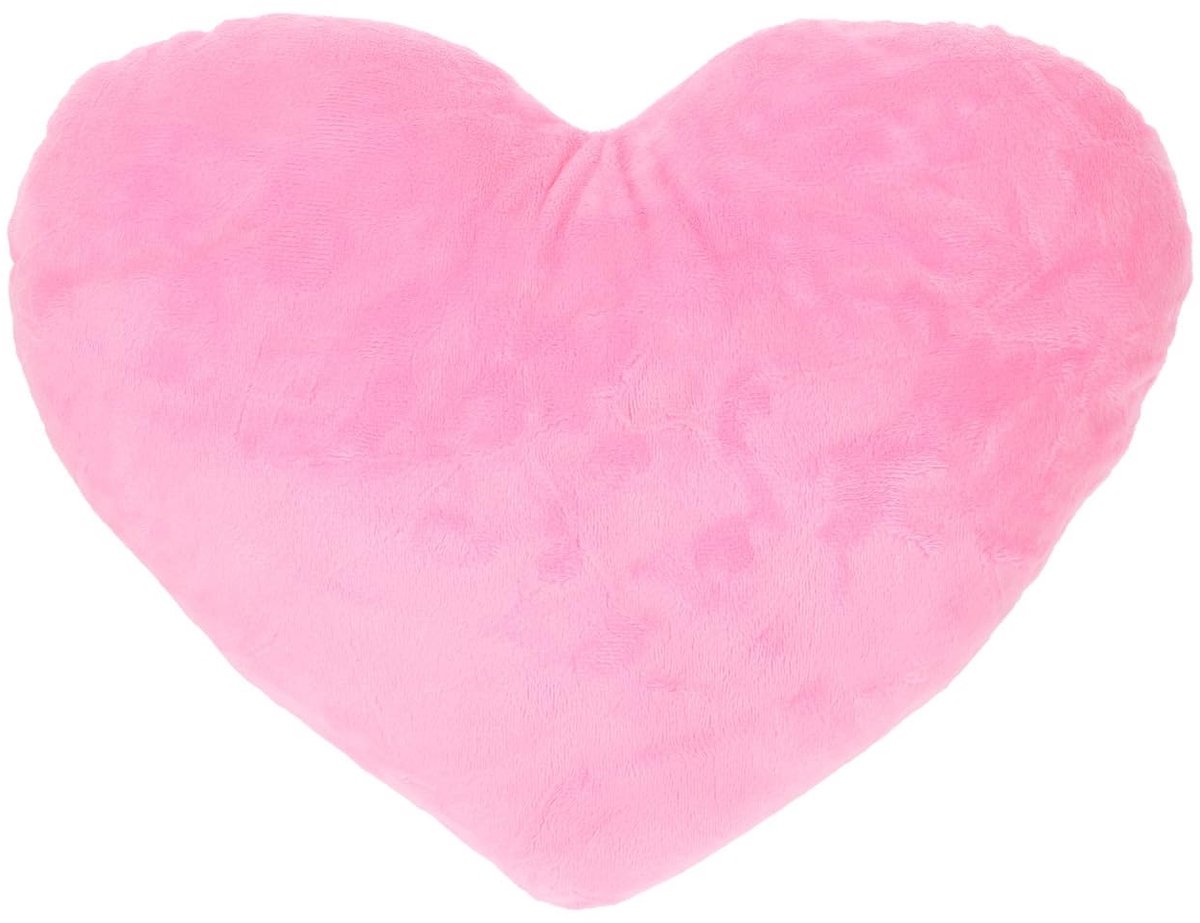Dailygoods- Hartkussen Pluche - Sierkussen - Zacht - Decoratief - Valentijnsdag Cadeau - Polypropyleen Katoen