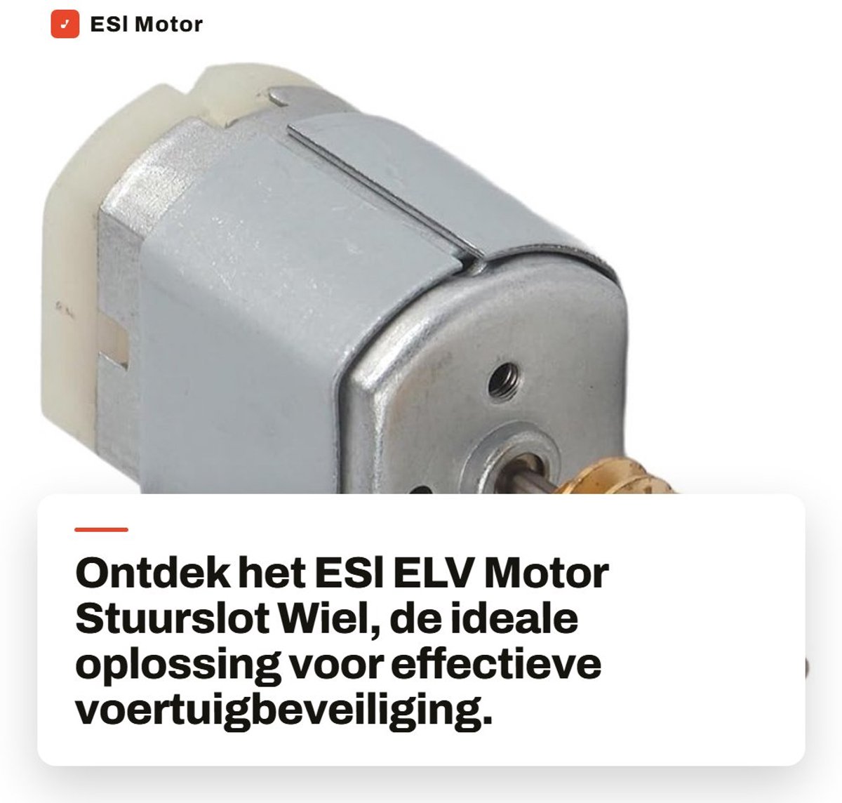 Dailygoods - ESl Motor Stuurslot Wiel - Anti-diefstal - Hoogwaardige vervanging - Standaard - Elektrische motor - Veiligheid voor uw voertuig - Ge...