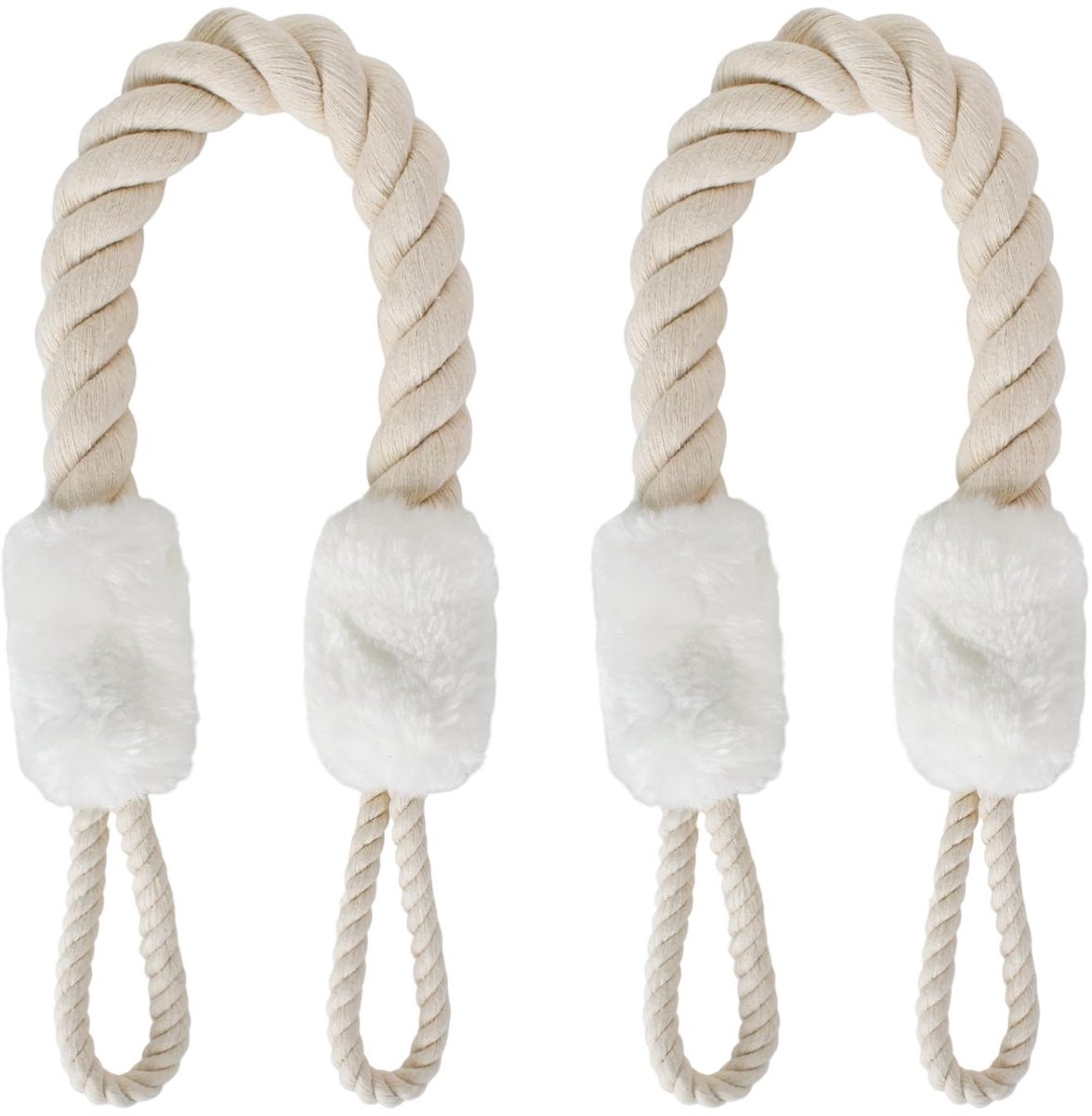 Dailygoods- Deurstopper Veiligheid - 2 Stuks - Katoenen Deurstoppers - 60 cm - Bescherming voor Kinderen - Voorkomt Dichtslaan Deuren - Deurtouw