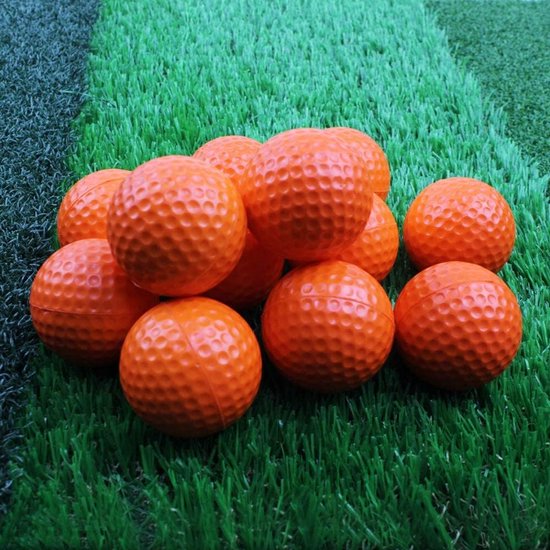 Oefen Golfballen - Schuimballen Golf - Golfswing Oefenen - Zacht PU Materiaal - 42 mm - Oranje — afbeelding 3