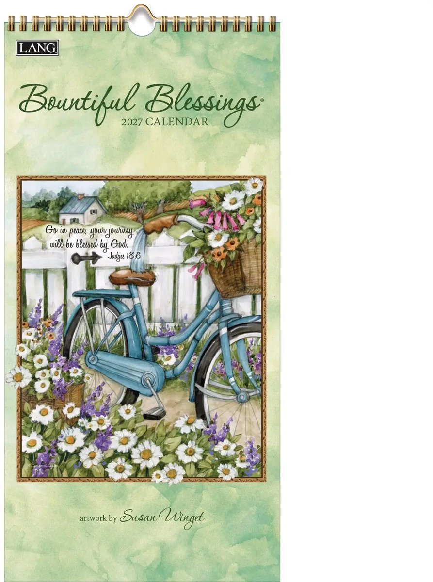 Bountiful Blessings Kalender 2027 Small ( 19,5 cm x 39 cm )
