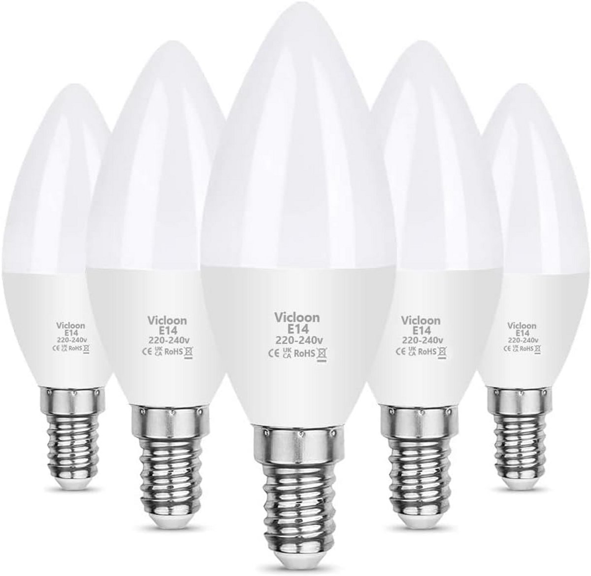 Led kaarslampen - E14 fitting - Sfeerverlichting creëren - Energiebesparend - 5 stuks - Wa