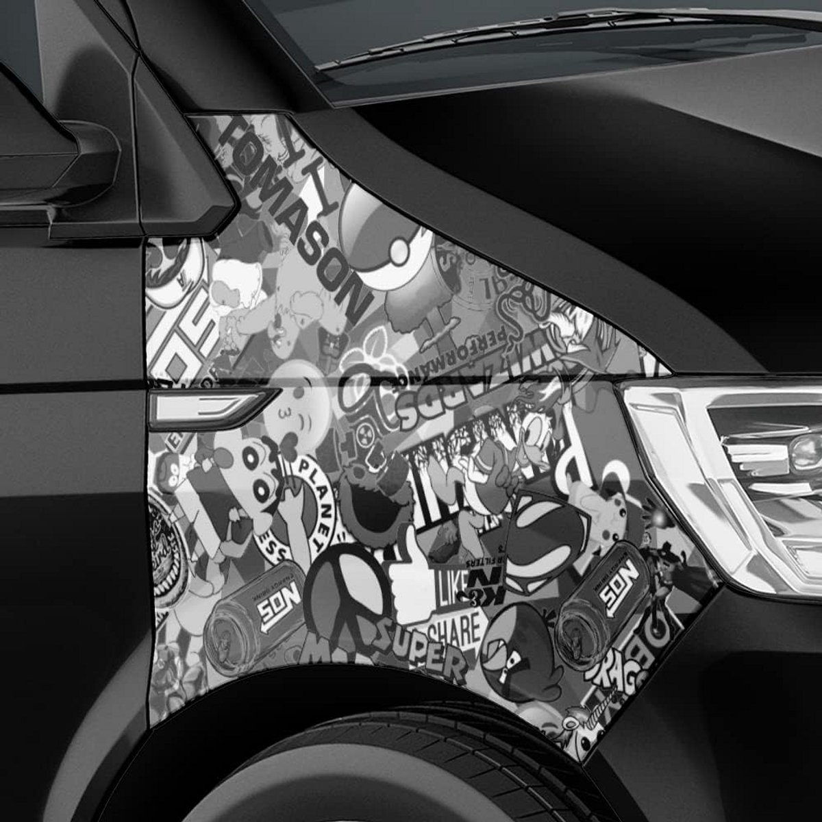 Autofolie met luchtkanaal - Car wrapping folie - Voertuig personaliseren - Gepatenteerde l
