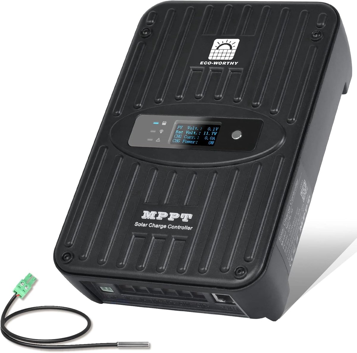 Zonnepaneel Laadregelaar - Intelligente Controller - Energie Beheer - MPPT Technologie - 40A 12V/24V - Grijs