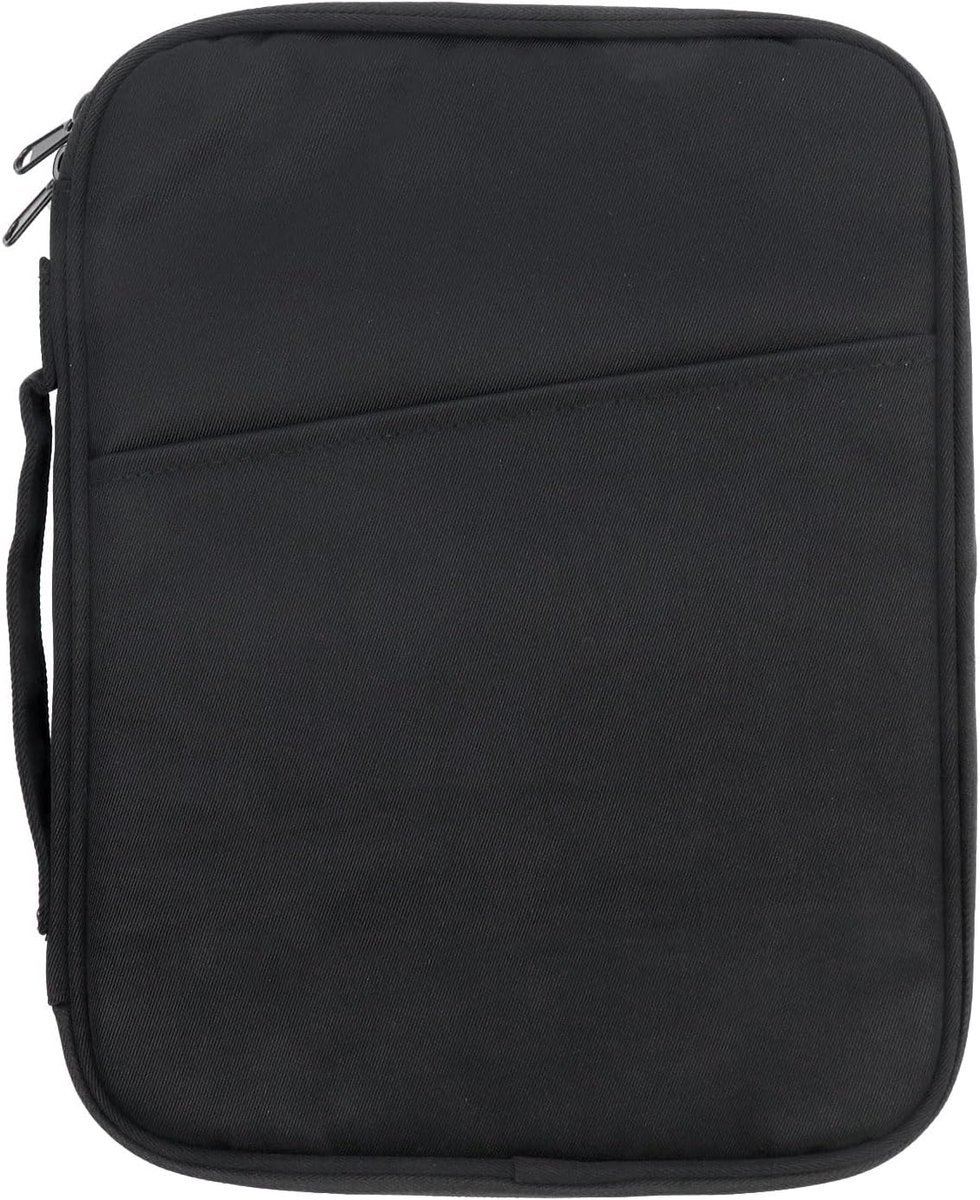 Beschermhoes voor tablet, geschikt voor 13-inch apparaten, met handvat, 360° volledige bescherming, handmatig gebruik, handtas, aktetas, opbergtas, geschikt voor laptop, e-reader, tablet, zwart