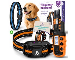 RobustRise X2 Pro - Anti Blafband voor Honden - Geluid & Vibratie - Zonder Schok - Waterdichte Trainingshalsband voor Kleine & Grote Honden - Blafstop & Hondentrainer - Incl. extra halsband