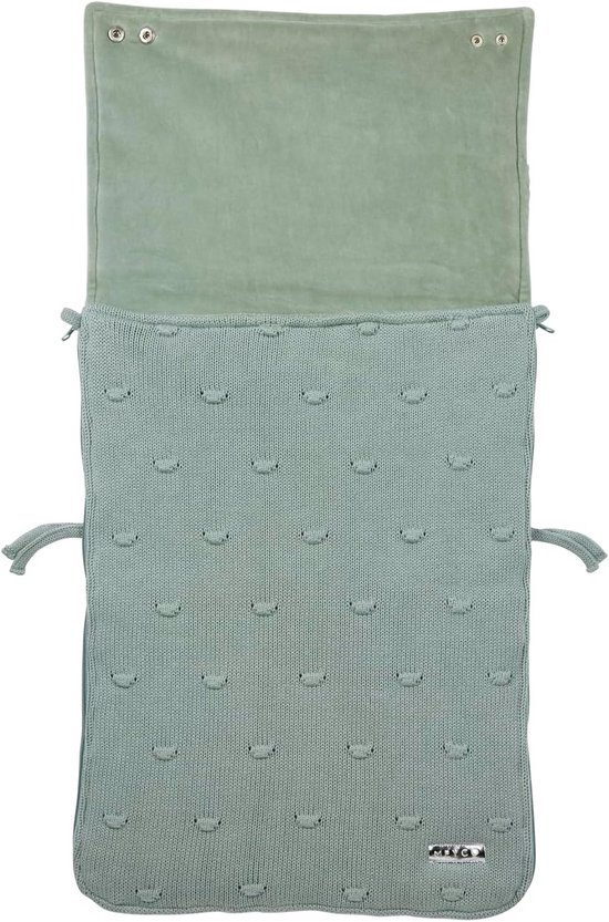 Baby Voetenzak - Autostoel deken - Baby warm houden - Rits voor ventilatie - 82 x 40 cm - Stone Green — afbeelding 2