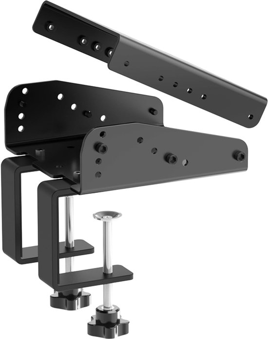 Stuurwielhouder - Race stuur - Sim Racing - Dubbele Klem - Tot 70mm - Zwart — afbeelding 3