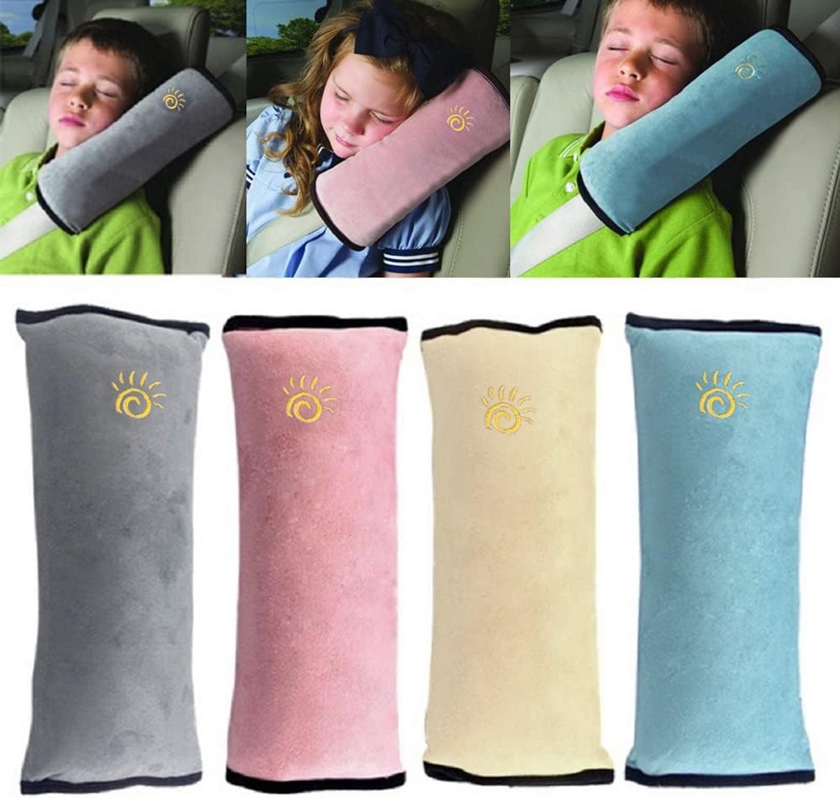 Gordelkussen - Riemhoes - Comfortabel Reizen - Verstelbare Pasvorm - 35.8 cm - Meerdere Kleuren