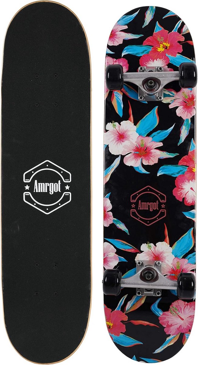 Compleet Skateboard Beginners Board Tricks Leren 7 Lagen Esdoorn 80 x 20 cm Grafisch