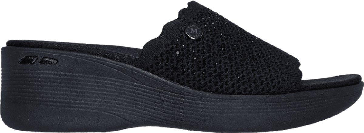 Skechers Dames Slipper Pier-lite Light Essence | Zwart | Maat: 42