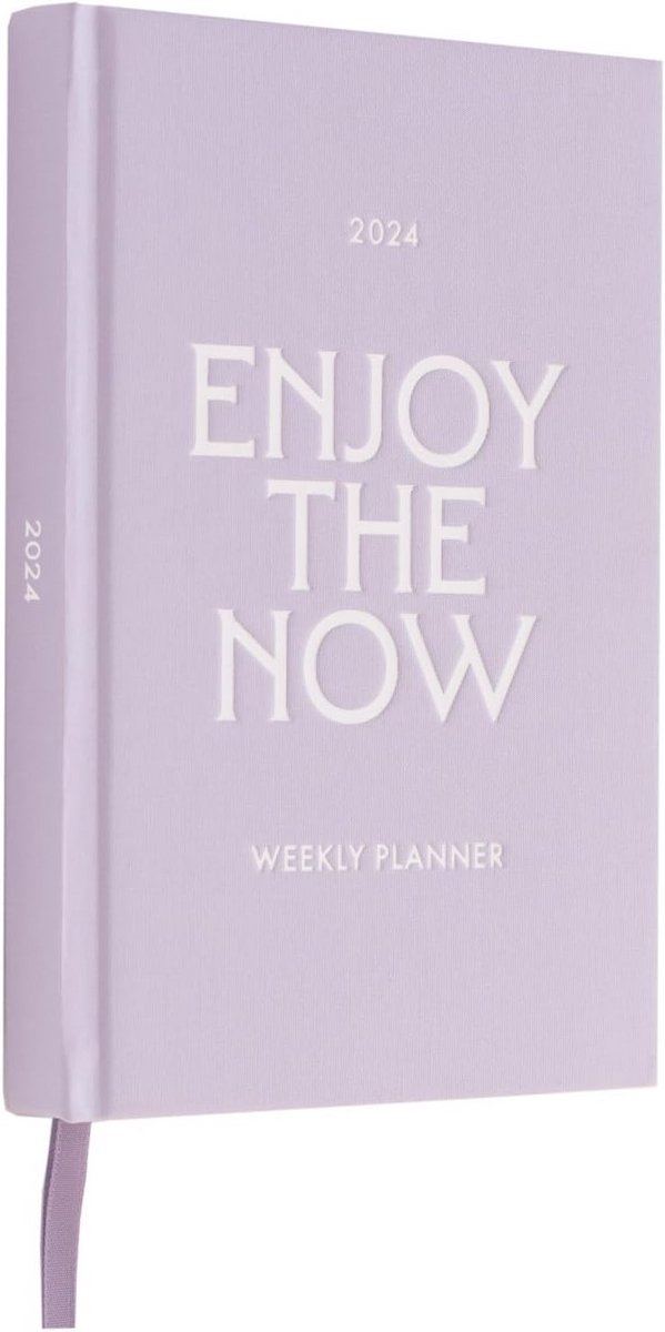 Agenda 2024 - Weekplanner - Afspraken Plannen - Zakformaat Ontwerp - 12.7 x 19 cm - Lavendel